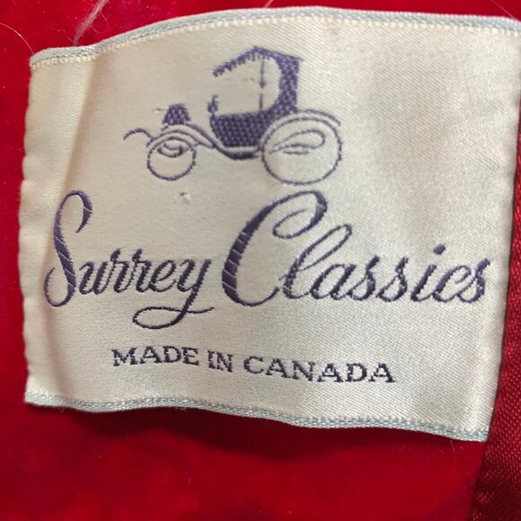 VINTAGE SURREY CLASSICS DOUBLE BREAST VELVET COTTON COATS SIZE S - Picture 13 of 13